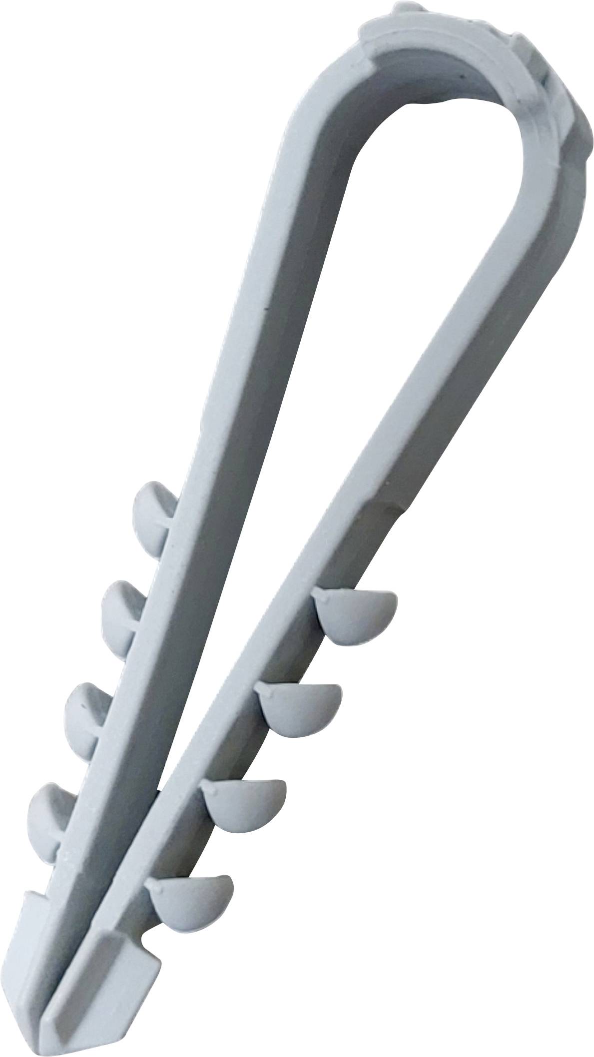 N & L Dübelklemmschelle 3-13mm Zacisk mocujący wtykany 500STN do montażu w ścianie, z uchwytem okrągłym, stabilność UV j - obrazek 1