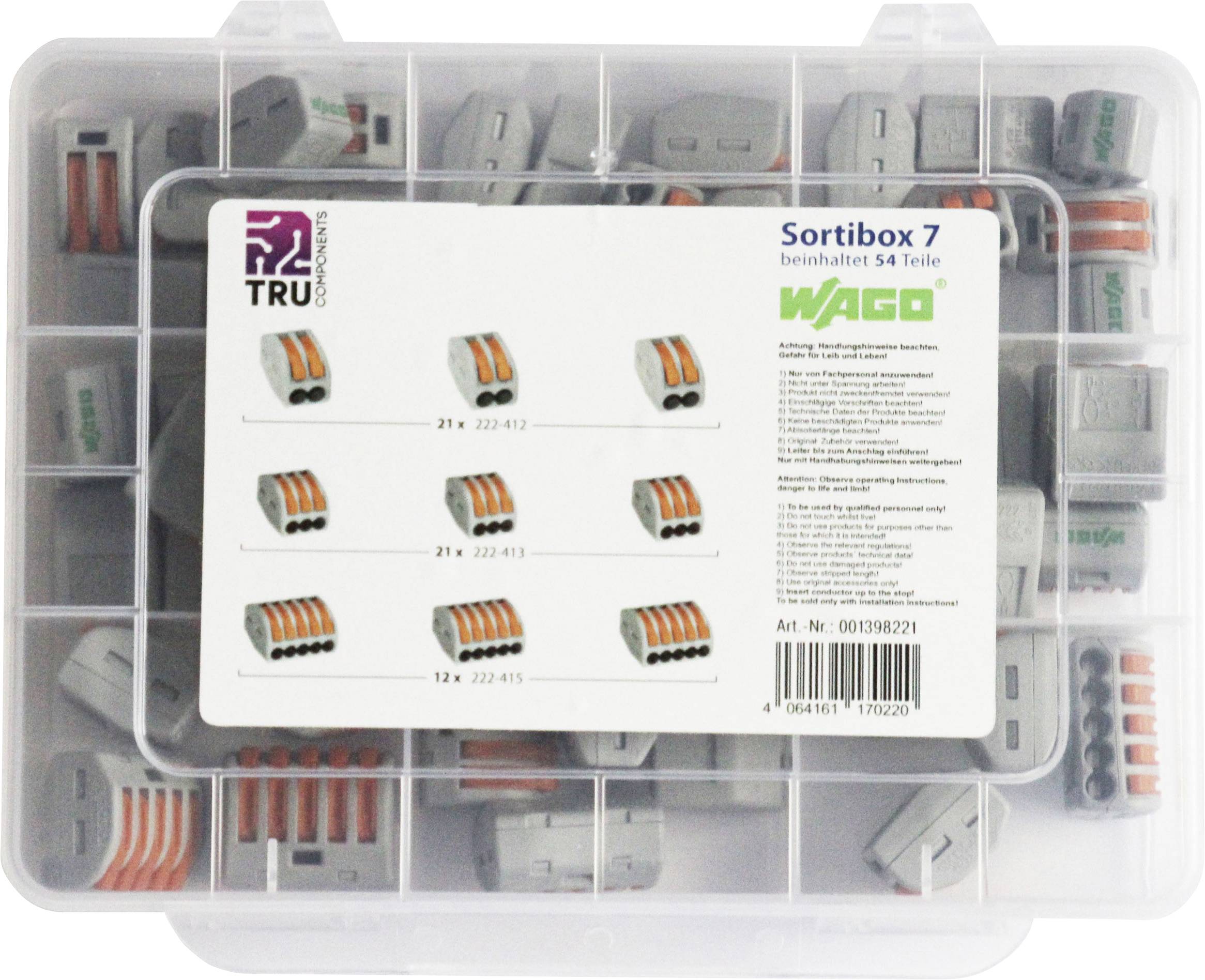 WAGO WA-741-744 Zestaw złączy zaciskowych, 54 szt. - obrazek 1