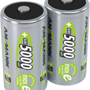 Akumulator D/R20 Ansmann maxE HR20 NiMH 5000 mAh 1.2 V 2 szt. Akumulator D/R20 Ansmann maxE HR20 NiMH 5000 mAh 1.2 V 2 szt.