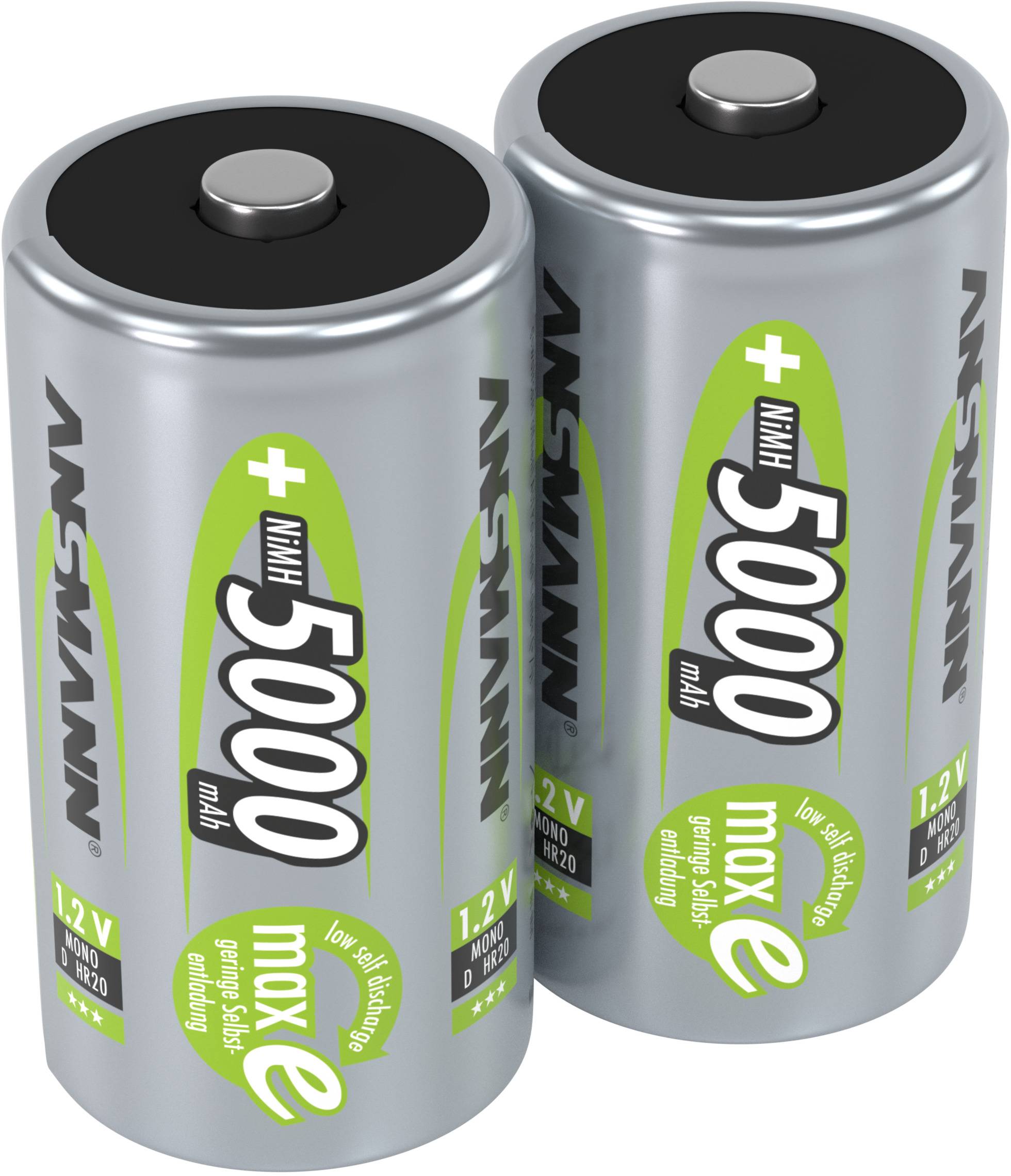 Akumulator D/R20 Ansmann maxE HR20 NiMH 5000 mAh 1.2 V 2 szt. - obrazek 1