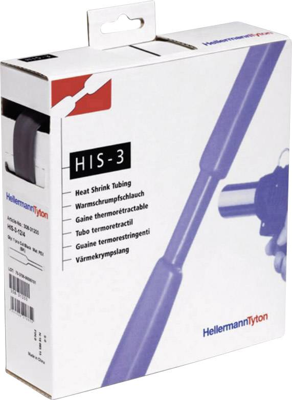 Rurka termokurczliwa HellermannTyton HIS-3/1-PEX-BK H&B - obrazek 1