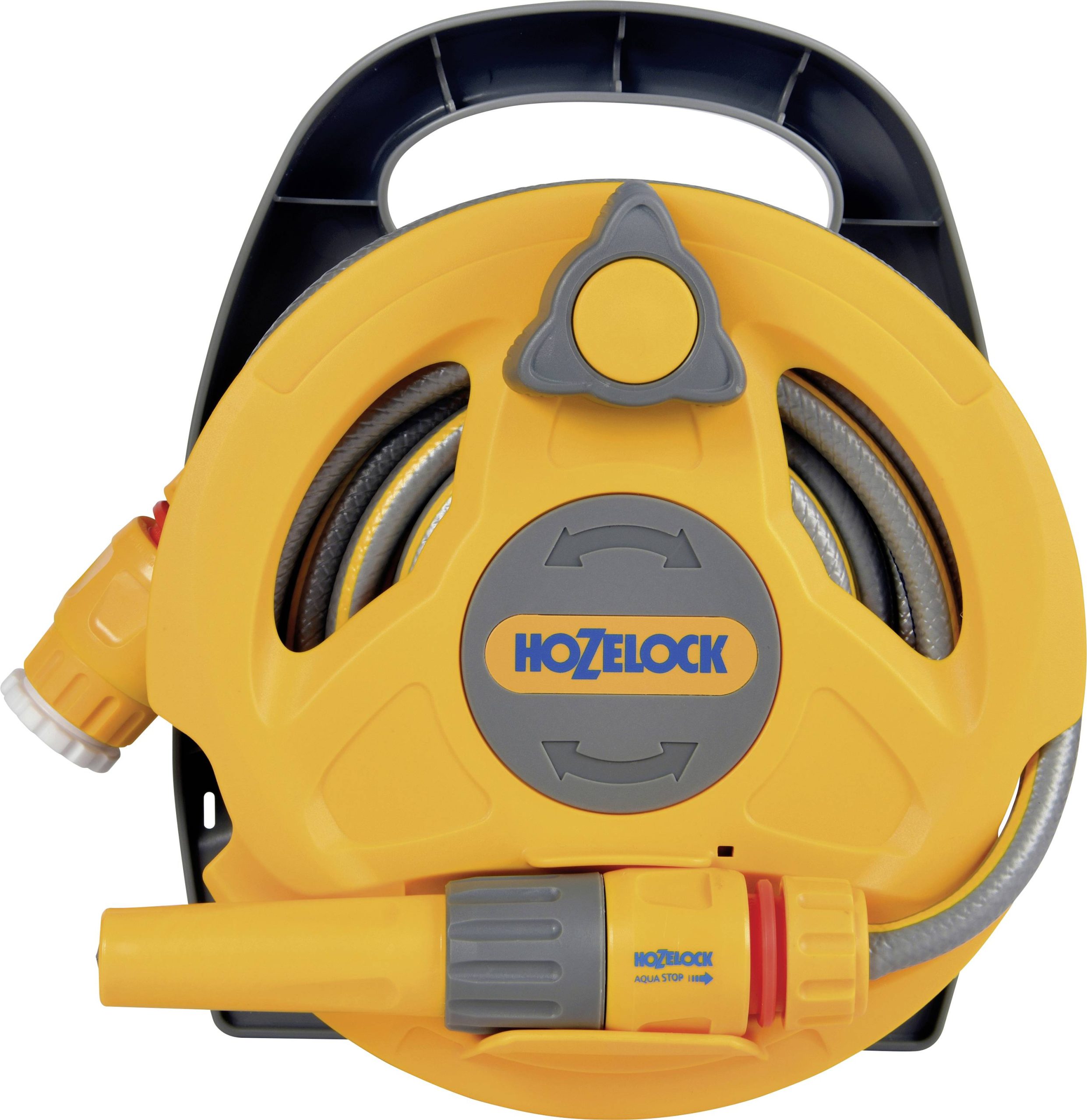 Hozelock 2427 0000 Click & Go Bęben na węża 10 m 1 szt. żółty, szary - obrazek 1