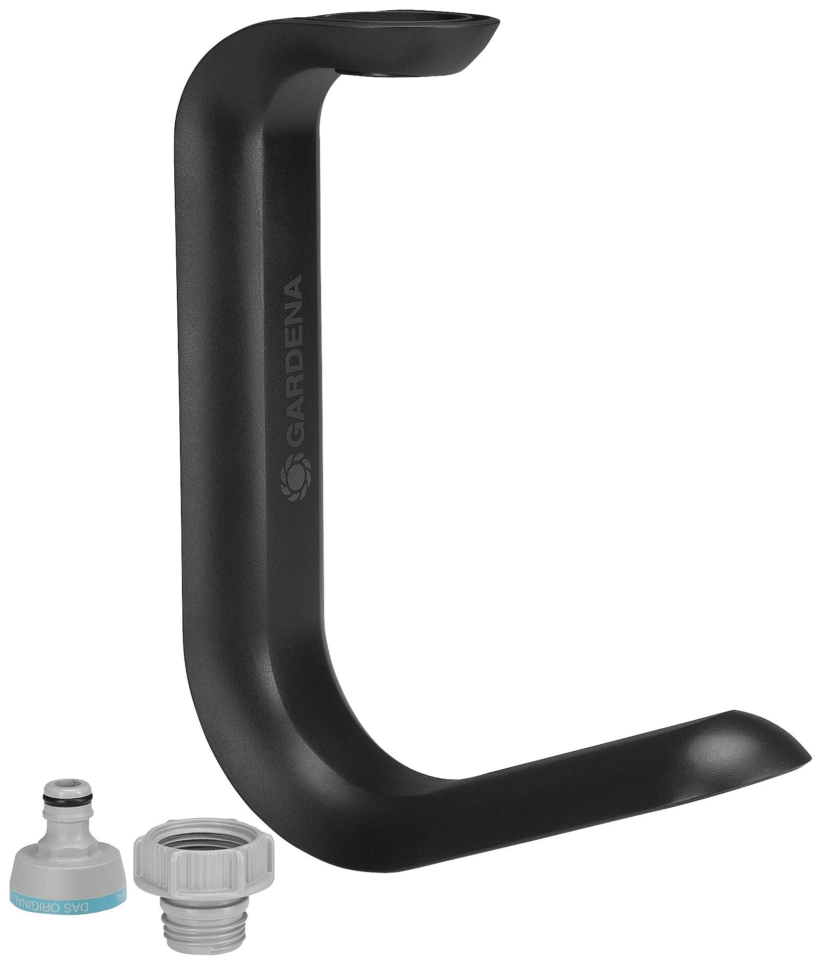 GARDENA 18590-20 Liano™ TapFix Uchwyt ścienny na wąż 1 szt. czarny, szary - obrazek 1