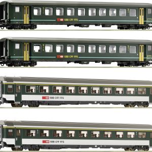 Wagon osobowy Roco 6200091 H0 4-częściowy zestaw 2 „IR 1617” SBB Wagon osobowy Roco 6200091 H0 4-częściowy zestaw 2 „IR 1617” SBB