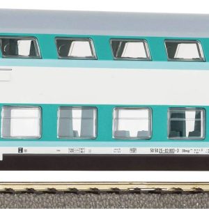 Wagon zespołu trakcyjnego, Wagon piętrowy Piko H0 53109 Wagon sterowniczy dwupoziomowy H0 DBmq 776 w kolorze miętowym DR