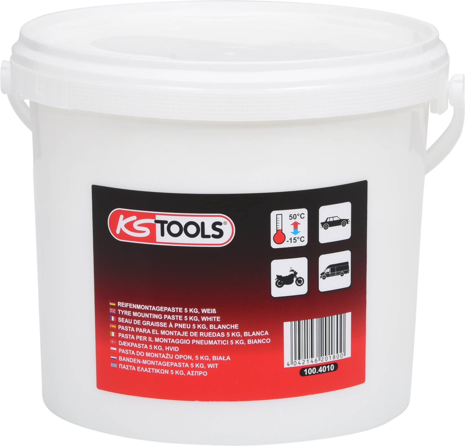 Pasta do montażu opon 5 kg, biała KS Tools 100.4010 - obrazek 1