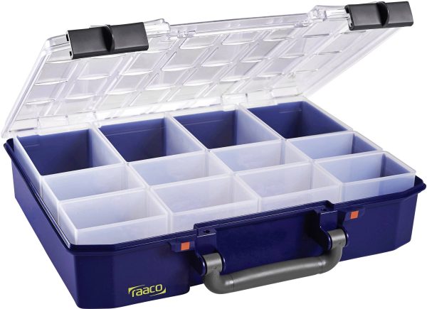 raaco CarryLite 80 4×8-12 Walizka (D x S x W) 278 x 337 x 80 mm Ilość przegród: 12 Opis 1 szt.