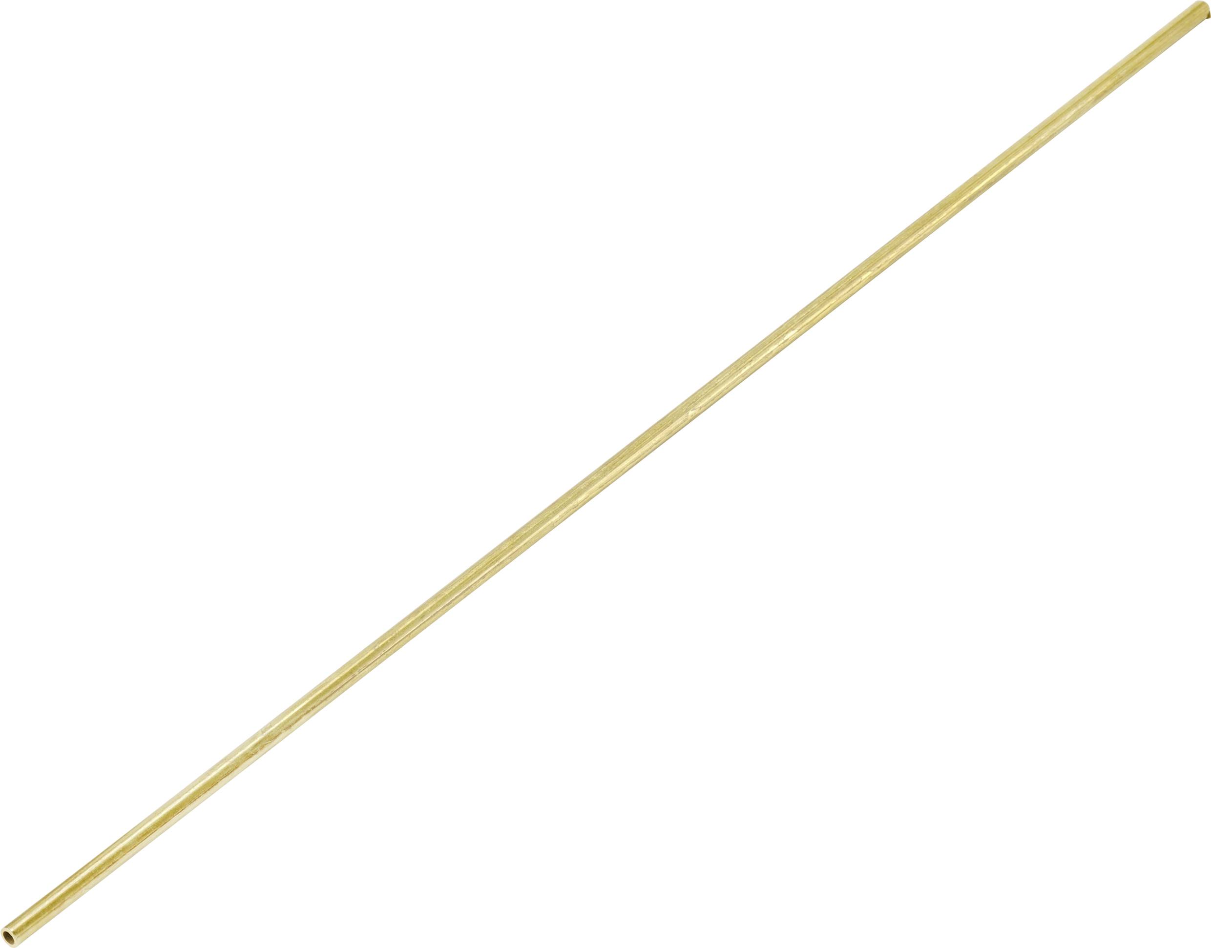 mosiądz rurowy Sztaba (Ø x D) 3 mm x 50 cm Średnica wewnętrzna: 2.4 mm 1 szt. - obrazek 1