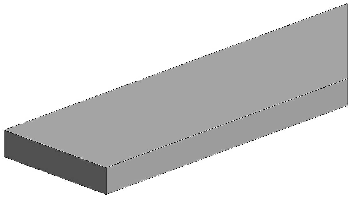 polistyren prostokątny Profil prostokątny (D x S x W) 350 x 2 x 2 mm 9 szt. - obrazek 1