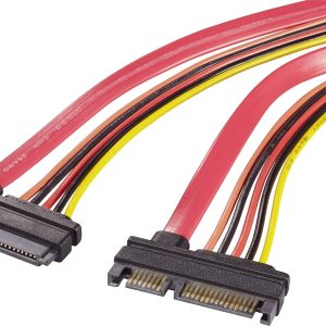 przedłużacz SATA Renkforce RF-4174578[1x złącze męskie SATA 15+7-pin – 1x złącze żeńskie SATA 15+7-pin], 0.50 m