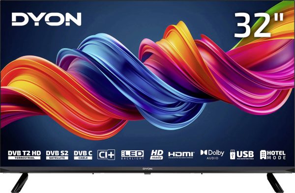 Dyon D800151 Telewizor LCD 80 cm 31.5 cal EEK F (A – G) DVB-T2, DVB-C, DVB-S, HD ready, CI+ czarny Dyon D800151 Telewizor LCD 80 cm 31.5 cal EEK F (A – G) DVB-T2, DVB-C, DVB-S, HD ready, CI+ czarny