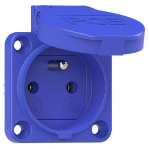PC Electric 104-0bs Gniazdo wtykowe ze stykiem ochronnym IP54 niebieski