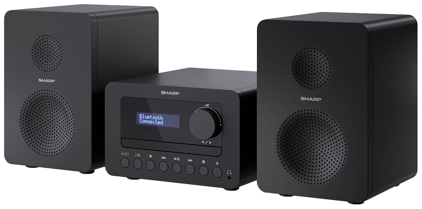 Miniwieża Sharp XL-B520D czarny - obrazek 1