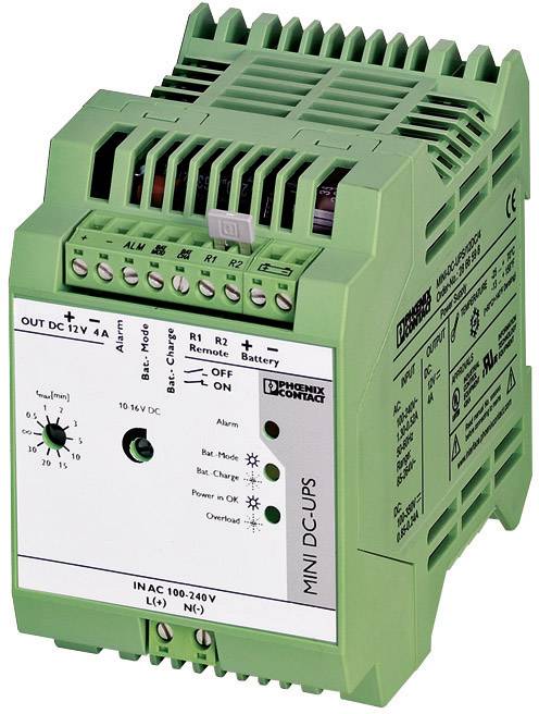 Zasilacz UPS na szynę DIN Phoenix Contact MINI-DC-UPS/12DC/4, 12 V/DC, 85 - 264 V/AC/90 - 350 V/DC - obrazek 1