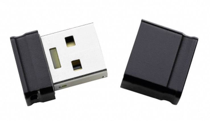 Pendrive USB 2.0 Intenso, 32 GB, czarny, 17 MB/s / 7 MB/s, bardzo mały - obrazek 1