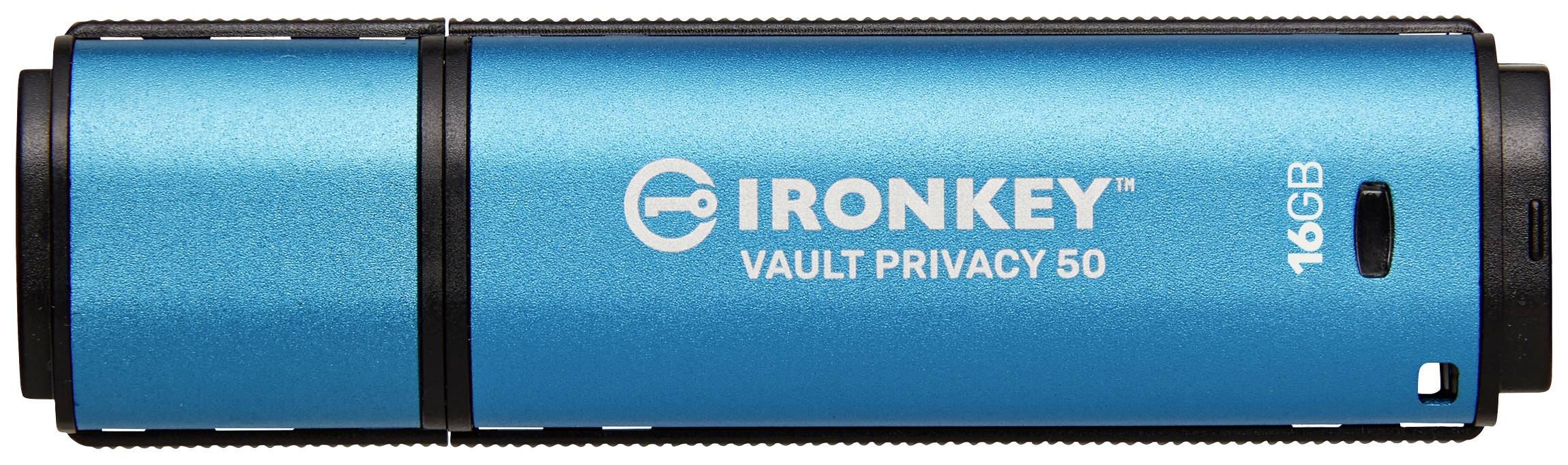 Kingston IronKey Vault Privacy 50 Series Pendrive USB Produkt nowy 16 GB czarno-niebieski IKVP50/16GB USB 3.2 Gen 1 - obrazek 1