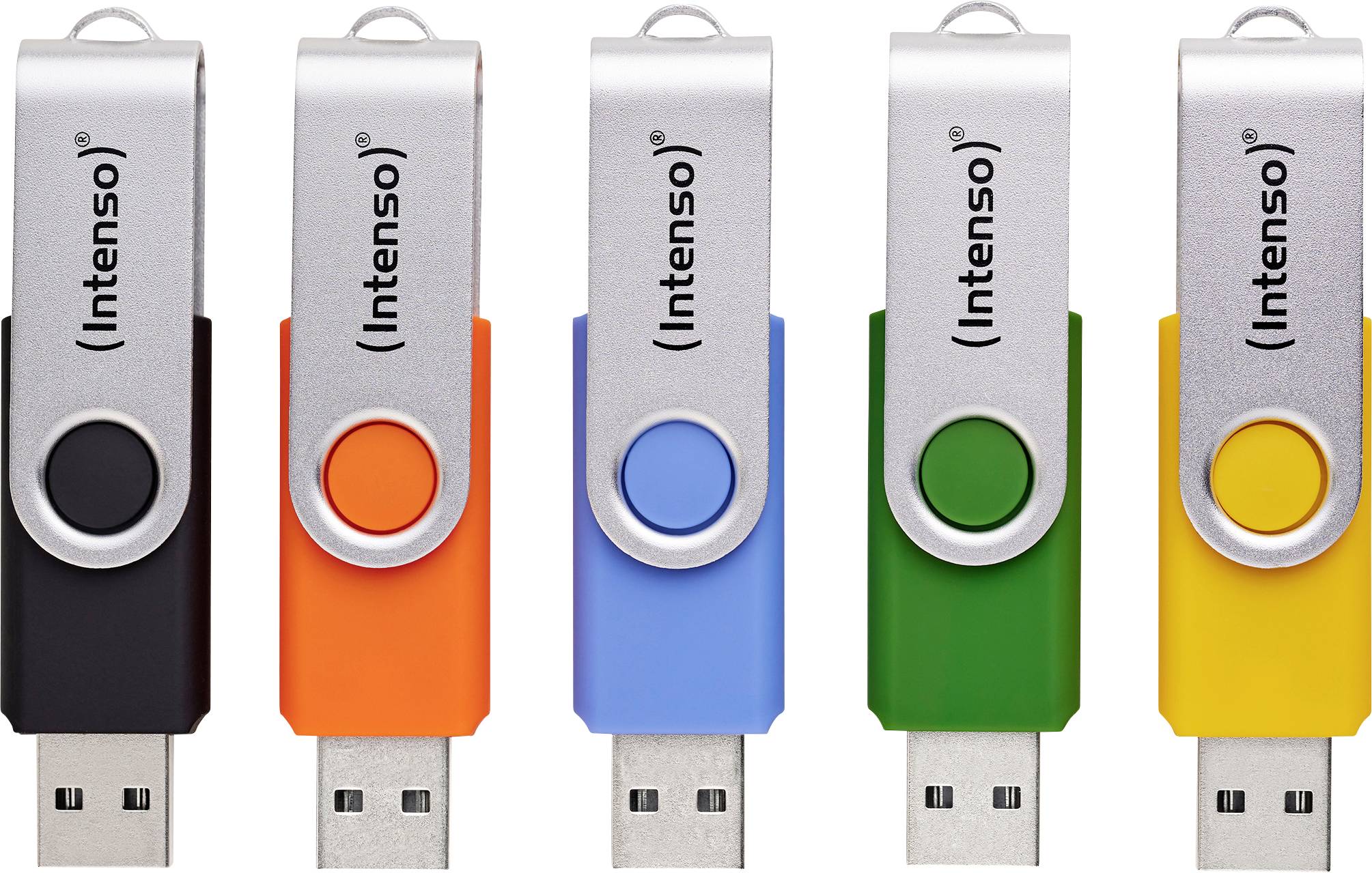Intenso Office Line Pendrive USB Produkt nowy 32 GB żółty, zielony, czarny, niebieski, pomarańczowy 3543585 USB 3.2 Gen - obrazek 1