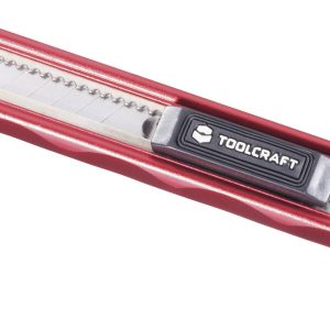 Nóż z odłamywanym ostrzem 9 mm, aluminiowy TOOLCRAFT 2207817 Nóż z odłamywanym ostrzem 9 mm, aluminiowy TOOLCRAFT 2207817