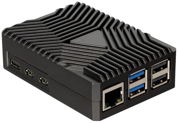 Obudowa SBC Joy-it RB-AlucaseP5-09 Raspberry Pi® odlew aluminiowy czarny