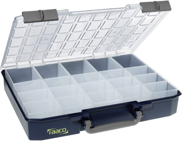 raaco CarryLite 80 5×10-20 Walizka (S x W x G) 413 x 79 x 330 mm Ilość przegród: 20 Opis 1 szt.
