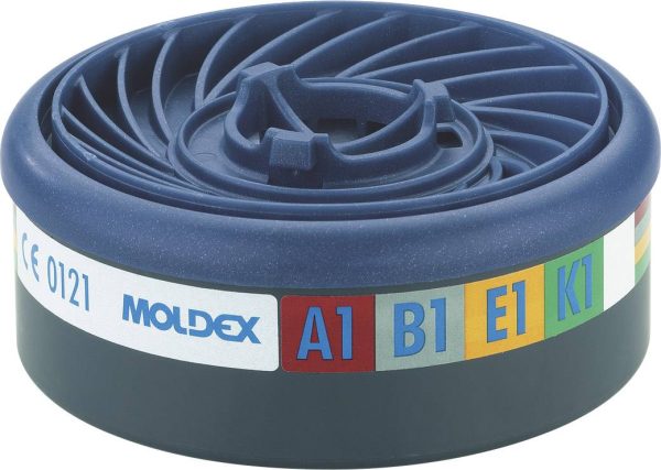 Moldex 940001 EasyLock Gas Filtr gazowy Klasa filtra / stopień ochrony: A1B1E1K1 10 szt.