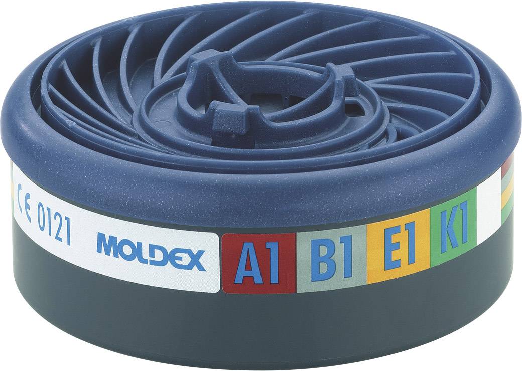 Moldex 940001 EasyLock Gas Filtr gazowy Klasa filtra / stopień ochrony: A1B1E1K1 10 szt. - obrazek 1