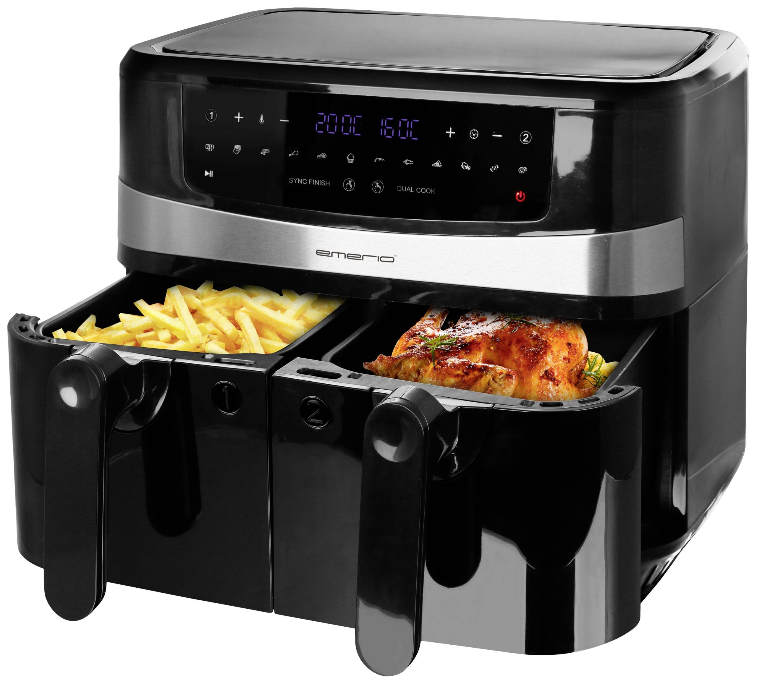 EMERIO AF-126672.4 Frytkownica 9 l 2400 W czarny - obrazek 1