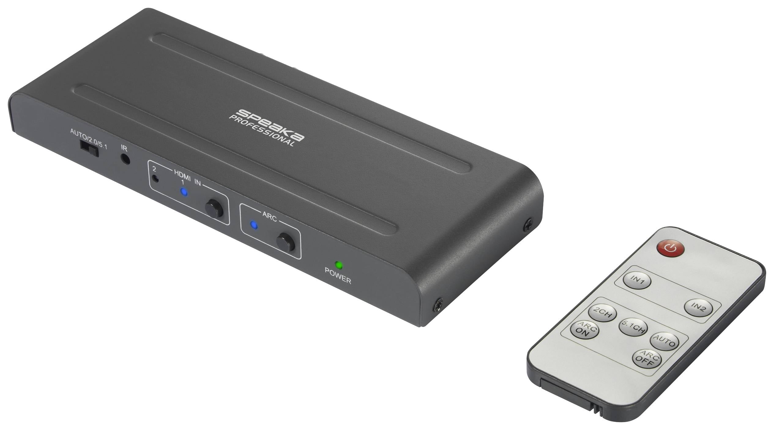SpeaKa Professional SP-HDA-300 2+1 Port Przełącznik HDMI UHD 4K @ 60 Hz - obrazek 1