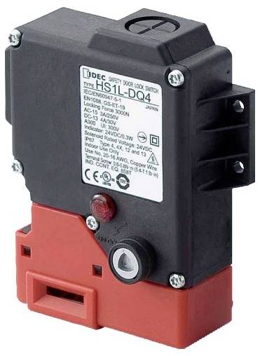 Idec HS1L-DQ44KMSR-R HS1L-DQ44KMSR-R Wyłącznik bezpiecznikowy 250 V, 125 V, 30 V 10 A zamek sprężynowy IP67 1 szt. - obrazek 1