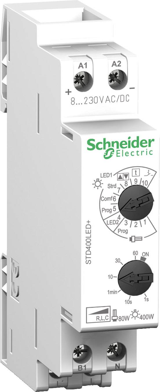 Schneider Electric CCTDD20017 Ściemniacz sterowany zdalnie Dobry do: Lampa halogenowa, Żarówka, Lampa LED biały