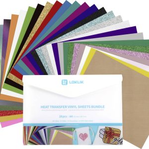 Loklik Heat Transfer Vinyl Material Bundle Zestaw projektowy Loklik Heat Transfer Vinyl Material Bundle Zestaw projektowy
