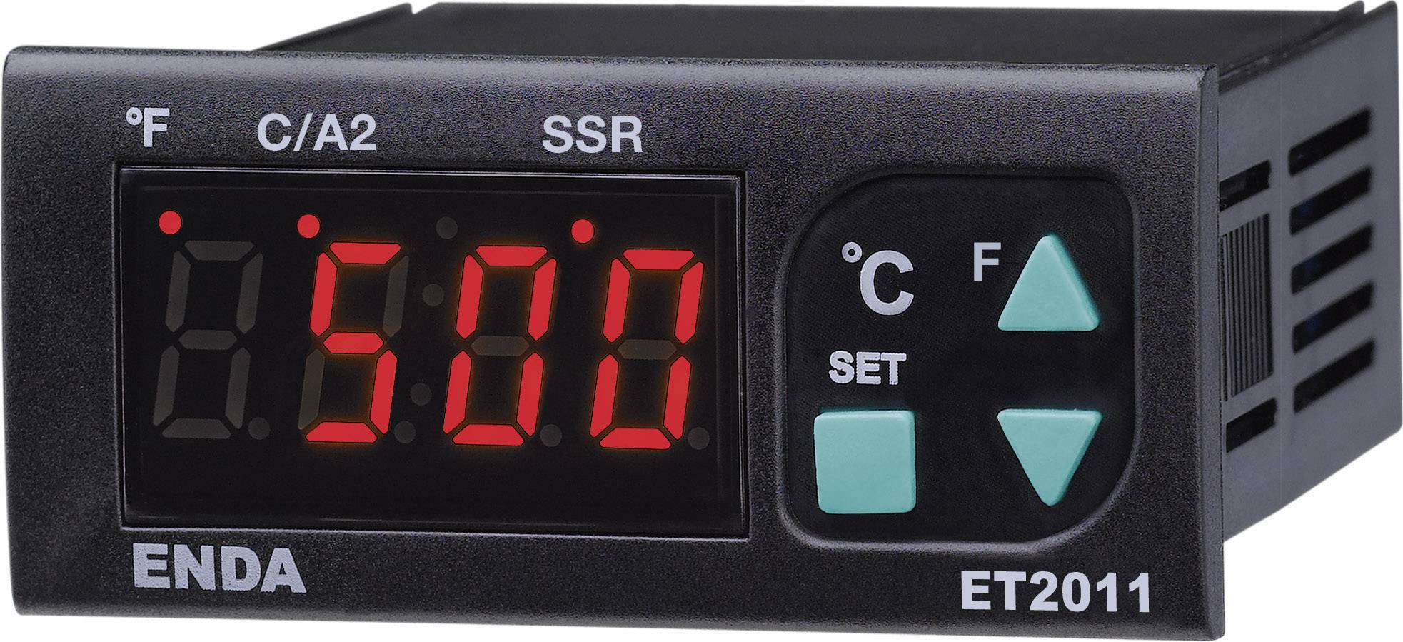 Termostat Enda ET2011-T-230 J, K, T, S, R 0 do +1700 °C Przekaźnik 8 A, SSR (D x S x W) 71 x 77 x 35 mm - obrazek 1