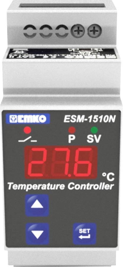 Termostat Emko ESM-1510-N.5.18.0.1/00.00/2.0.0.0 NTC -50 do 100 °C Przekaźnik 5 A (D x S x W) 62 x 35 x 90 mm - obrazek 1