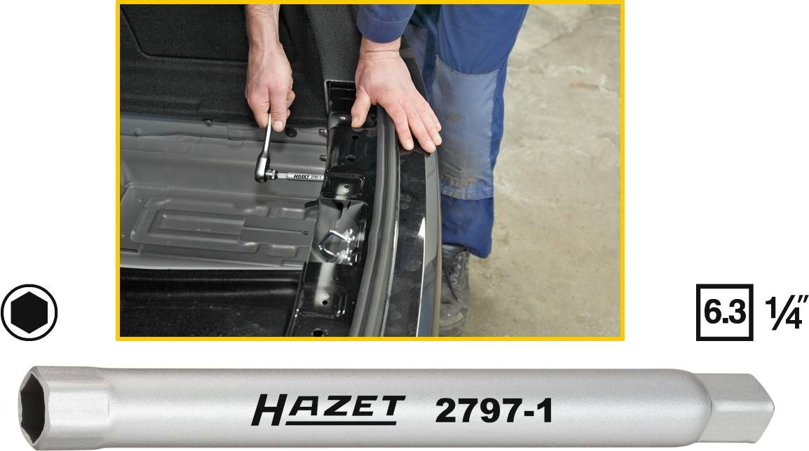 Klucz rurowy nasadowy do zderzaków Hazet 2797-1 - obrazek 1