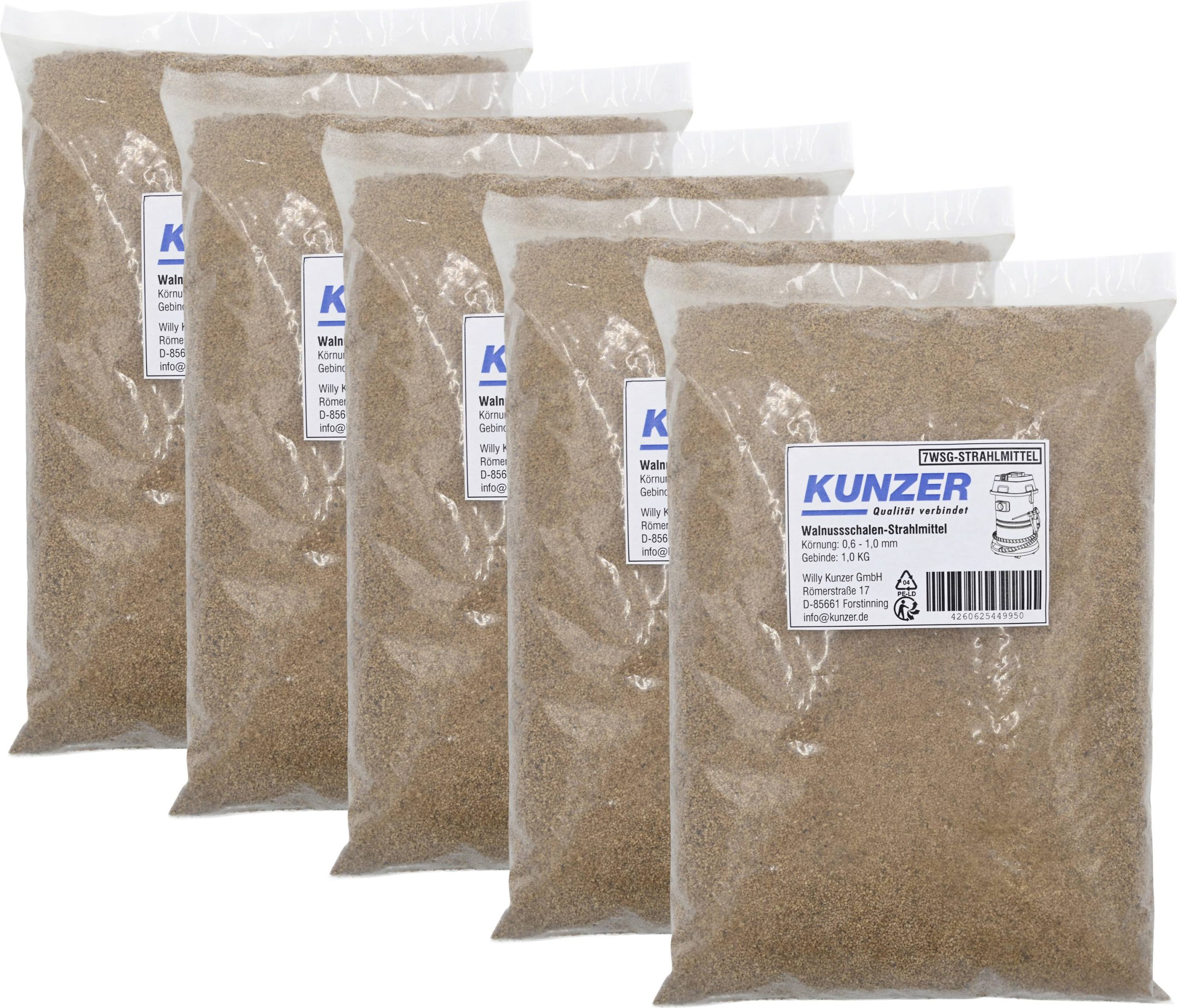 Kunzer 7WSG-STRAHLMITTEL Granulat orzecha włoskiego do 7WSG01.1 - obrazek 1