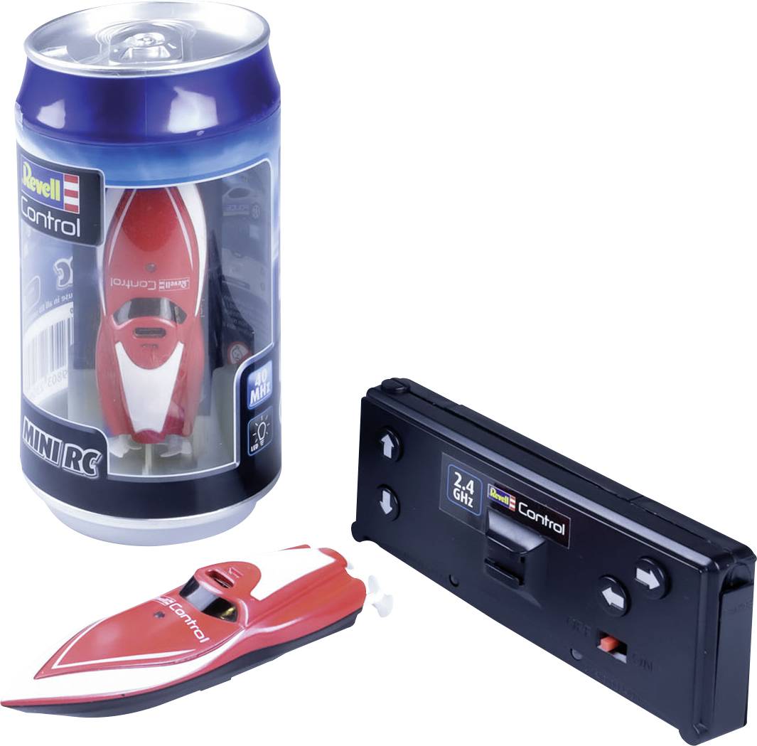 Motorówka RC dla początkujących Revell Control Mini RC Boot rot RtR 75 mm - obrazek 1