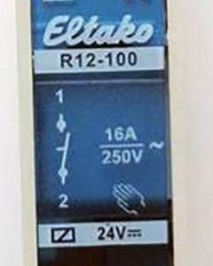 Przekaźnik przełączający Eltako R12-100-24V DC 24 V 8 A 1 NO sztuka 1 szt. Przekaźnik przełączający Eltako R12-100-24V DC 24 V 8 A 1 NO sztuka 1 szt.