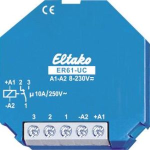 Przekaźnik przełączający Eltako ER61-UC 230 V 10 A 1 zestyk przełączny 1 szt. Przekaźnik przełączający Eltako ER61-UC 230 V 10 A 1 zestyk przełączny 1 szt.