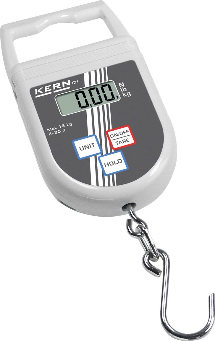 Waga hakowa, wisząca Kern KERN, Zakres pomiaru maks. 50 kg, Podziałka 50 g, wyświetlacz LCD - obrazek 1