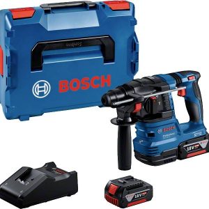 Bosch Professional GBH 18V-22 SDS-Plus-Młotowiertarka akumulatorowa 18 V 4 Ah Li-Ion zaw. 2 akumulatory, zaw. ładowarkę, Bosch Professional GBH 18V-22 SDS-Plus-Młotowiertarka akumulatorowa 18 V 4 Ah Li-Ion zaw. 2 akumulatory, zaw. ładowarkę,