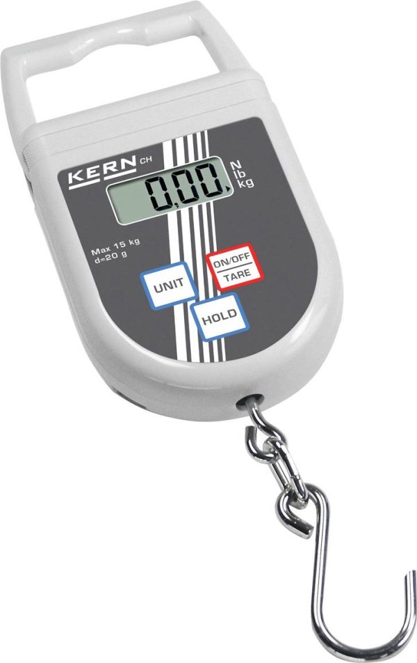 Kern CH 50K50+C Waga hakowa CH 50K50+C Kalibracja (DAkkS) Zakres pomiaru maks. 50 kg Podziałka 50 g bateryjne