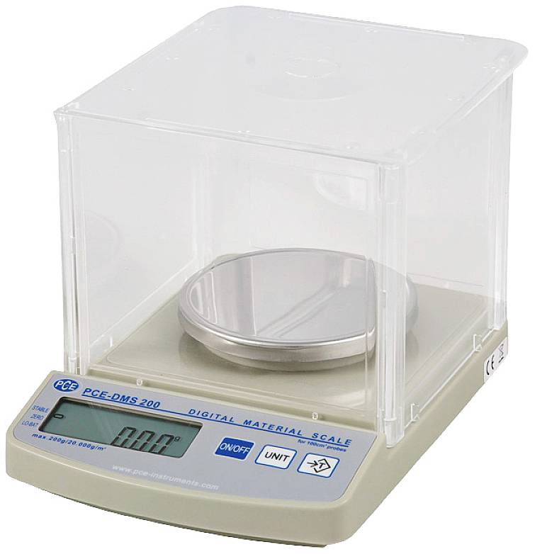 PCE Instruments Waga laboratoryjna PCE-DMS 200 Zakres pomiaru maks. 200 g Podziałka 0.01 g - obrazek 1