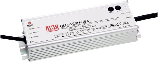 MEAN WELL HLG-120H-12A Sterownik LED, Transformator LED Stałonapięciowy, Stałonaprądowy 120 W 10 A 12 V/DC Układ PFC, Za