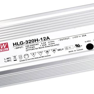MEAN WELL HLG-320H-24B Sterownik LED, Transformator LED Stałonapięciowy, Stałonaprądowy 320 W 13.3 A 12 – 24 V/DC Ściemn MEAN WELL HLG-320H-24B Sterownik LED, Transformator LED Stałonapięciowy, Stałonaprądowy 320 W 13.3 A 12 – 24 V/DC Ściemn