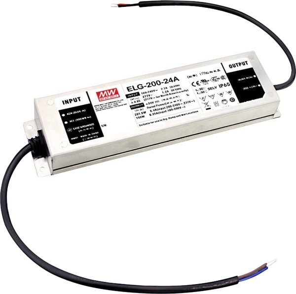MEAN WELL ELG-200-36A-3Y Transformator LED, Sterownik LED Stałonapięciowy, Stałonaprądowy 199.8 W 2.78 – 5.55 A 32.4 – 3