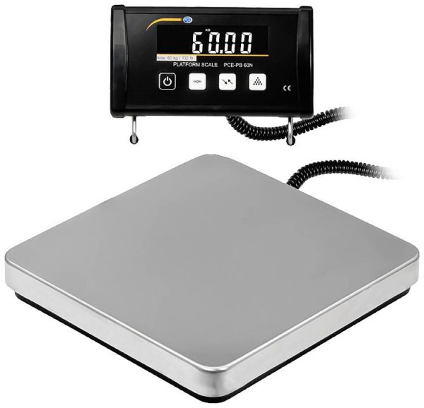 PCE Instruments Waga platformowa PCE-PB 60N Zakres pomiaru maks. 75 kg Podziałka 20 g bateryjne, z sieci elektrycznej, p
