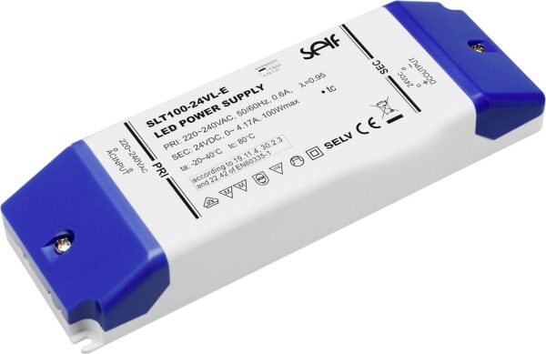 Self Electronics SLT100-24VL-E Transformator LED Stałonapięciowy 100 W 0 – 4.17 A 24 V/DC nie nadaje się do ściemniania,