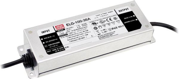 MEAN WELL ELG-100-48DA-3Y Sterownik LED EEK G (A – G) Stałonaprądowy, Stałonapięciowy 96 W 2 A 48 V/DC Dali, Montaż w st