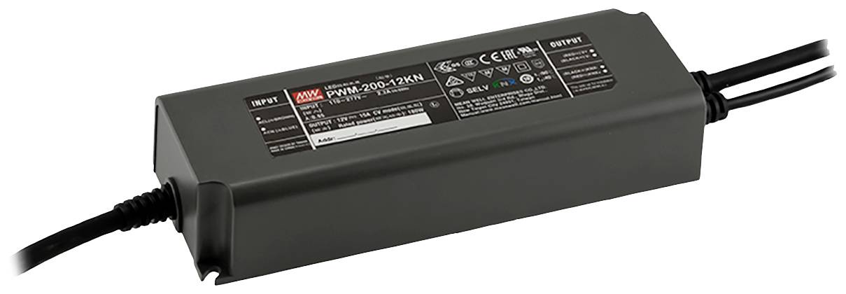 MEAN WELL PWM-200-12KN Sterownik LED 180 W 15 A 12 V 1 szt. - obrazek 1