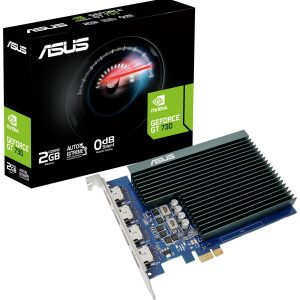 Asus Karta graficzna Nvidia GeForce GT730 2 GB GDDR5-RAM PCIe x1 HDMI Pasywne chłodzenie Asus Karta graficzna Nvidia GeForce GT730 2 GB GDDR5-RAM PCIe x1 HDMI Pasywne chłodzenie